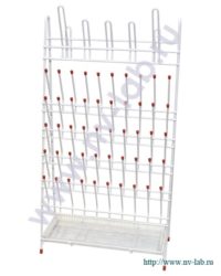 Сушилка лабораторная универсальная для пробирок и колб на 55 мест Stegler