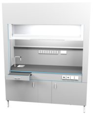 Шкаф вытяжной с сантехникой ШВ НВК 1800 ЭПОК+ (1800x716x2200)