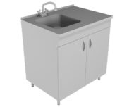 Стол-мойка НВ-800 МОП-Б без сушилки, полипропилен (800*600*850)