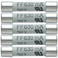 Комплект плавких предохранителей 630mA/600V (0590 0007)