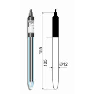 Лабораторно-промышленный редоксметрический платиновый электрод ЭРП-101