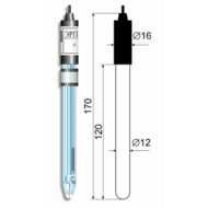 Лабораторный комбинированный редоксметрический платиновый электрод ЭРП-105