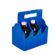 Переноска на 6 бутылок (0,5 л стекло) полипропилен (гофра)