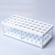 Штатив для пробирок (40 гнезд, h=75 мм) БЕЛЫЙ